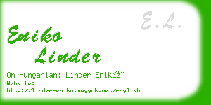 eniko linder business card